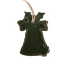 Clayre & Eef Ornamento Natalizio Campanelli 4x1x5 cm Verde Plastica