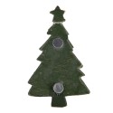 Clayre & Eef Aimant Sapin de Noël 5x1x9 cm Vert Plastique