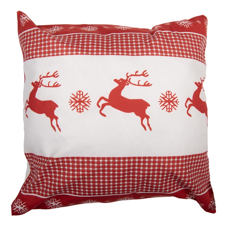 Clayre & Eef Cushion Cover 45x45 cm White Polyester