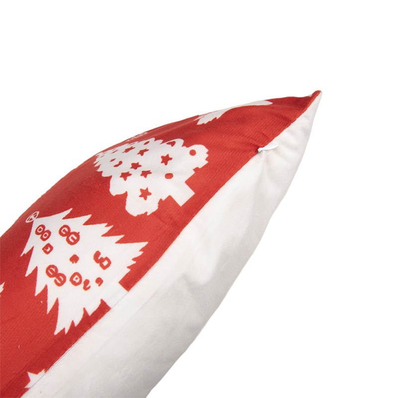 Clayre & Eef Kissenbezug 45x45 cm Rot Polyester