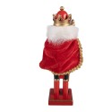 Clayre & Eef Weihnachtsdekorationsfigur Nussknacker 7x6x25 cm Rot Holz