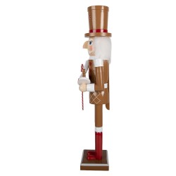 Clayre & Eef Weihnachtsdekorationsfigur Nussknacker Braun Holz