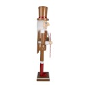 Clayre & Eef Weihnachtsdekorationsfigur Nussknacker Braun Holz