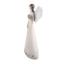 Clayre & Eef Christmas Decoration Figurine Angel 12x6x24 cm Beige Plastic