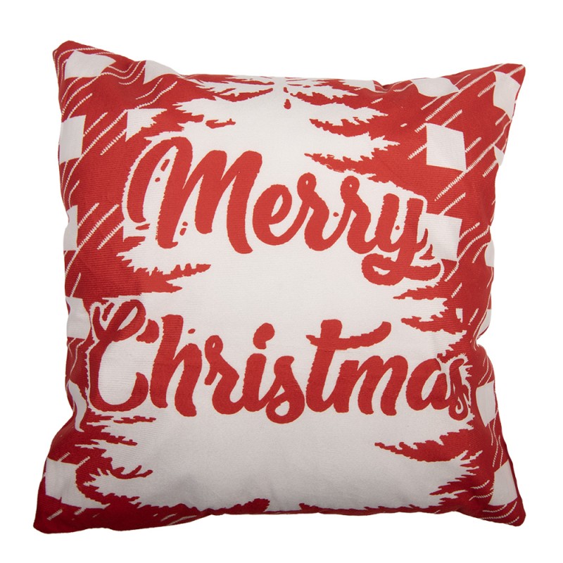 Clayre & Eef Kissenbezug 45x45 cm Rot Polyester