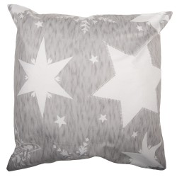 Clayre & Eef Kussenhoes 45x45 cm Grijs Polyester