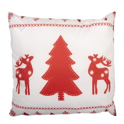 Clayre & Eef Housse de coussin 45x45 cm Blanc Polyester