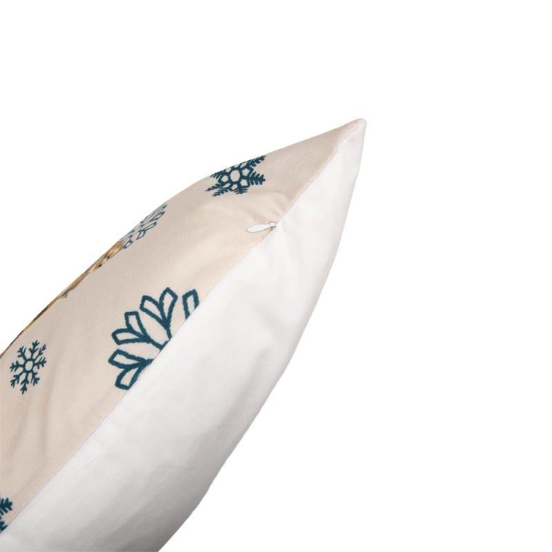 Clayre & Eef Housse de coussin 45x45 cm Beige Polyester