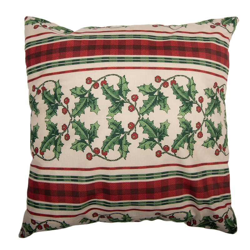 Clayre & Eef Cushion Cover 45x45 cm Beige Polyester