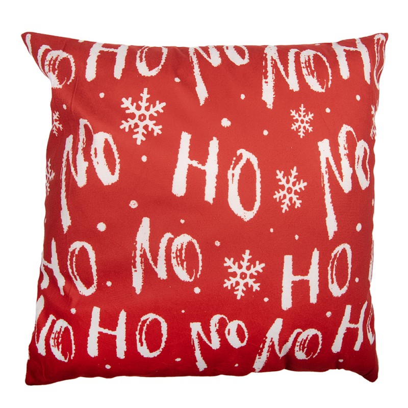 Clayre & Eef Housse de coussin 45x45 cm Rouge Polyester