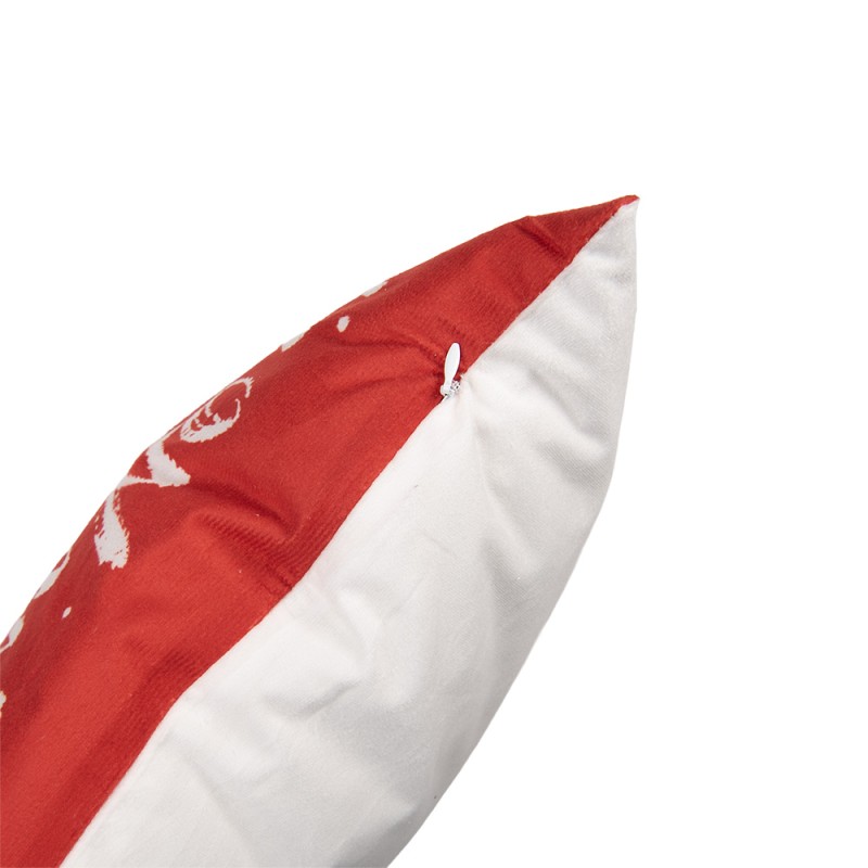 Clayre & Eef Housse de coussin 45x45 cm Rouge Polyester