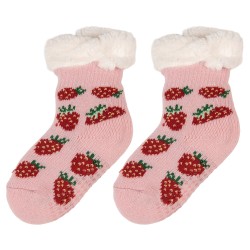 Clayre & Eef Chaussettes d’intérieur pour bébé 0–24 mois Rose Synthétique