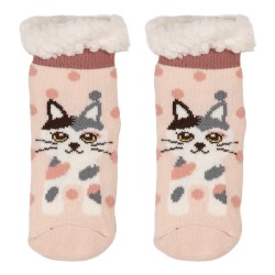 Clayre & Eef Wintersokken Kind 28-31 Roze Synthetisch