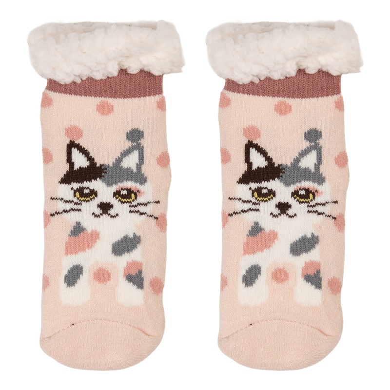 Clayre & Eef Wintersokken Kind 28-31 Roze Synthetisch