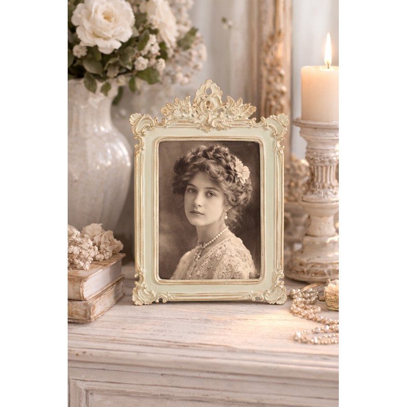 Clayre & Eef Bilderrahmen 13x18 cm Grün Kunststoff