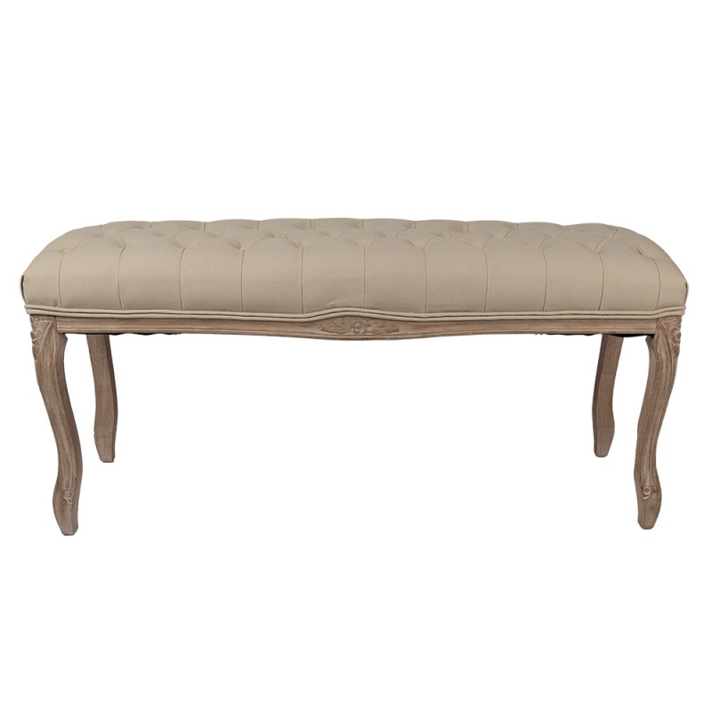 Clayre & Eef Panca 112x36x50 cm Marrone Beige Legno