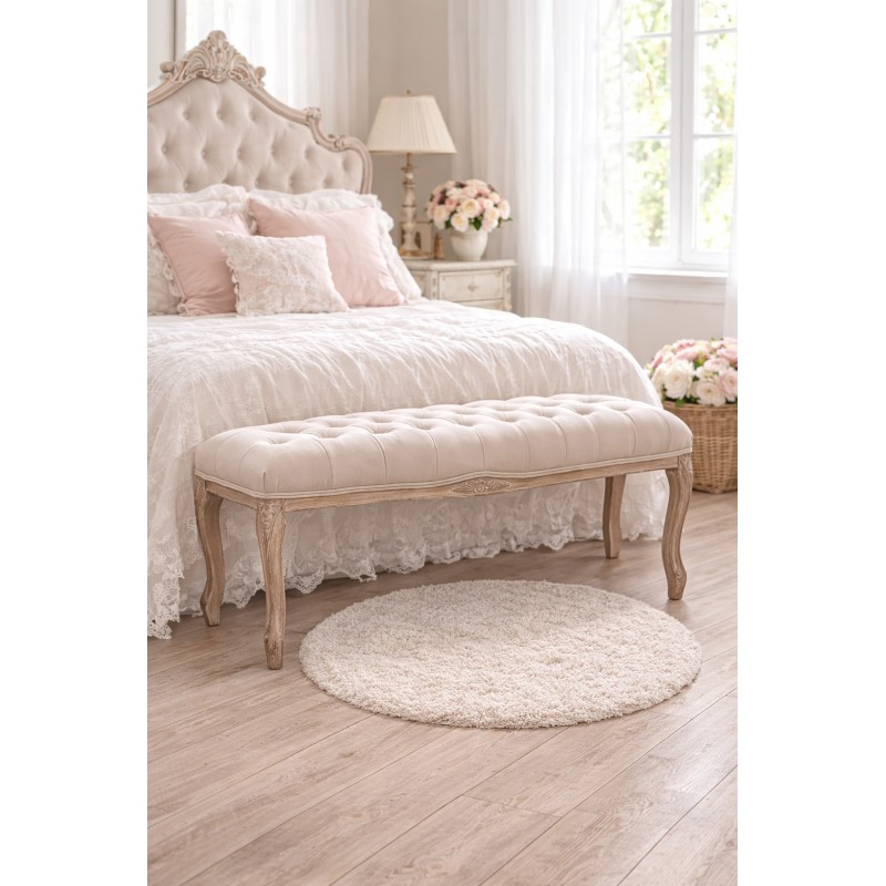 Clayre & Eef Panca 112x36x50 cm Marrone Beige Legno