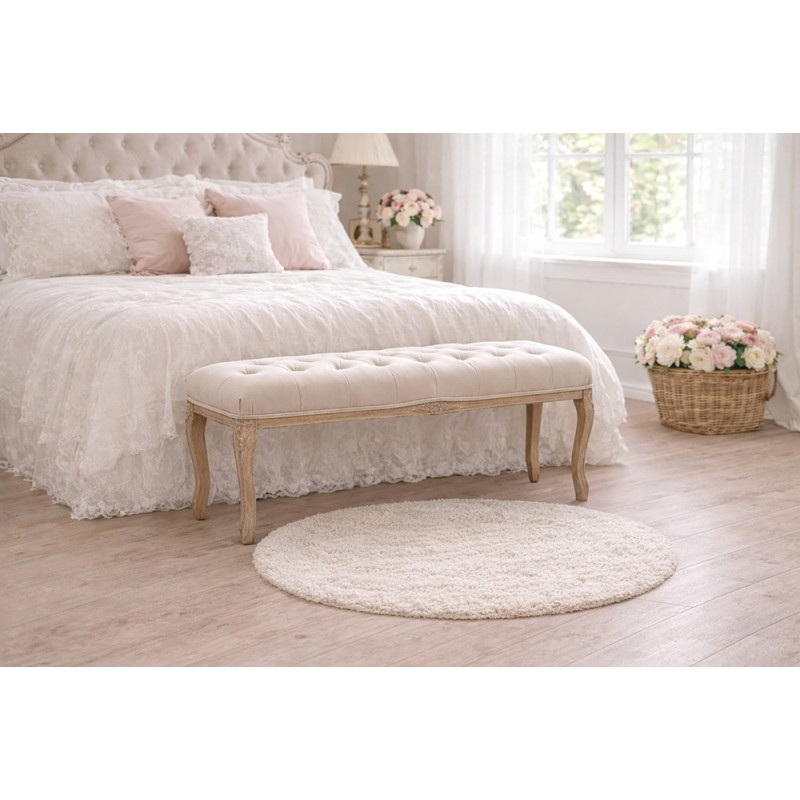 Clayre & Eef Panca 112x36x50 cm Marrone Beige Legno