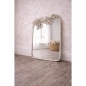 Clayre & Eef Mirror 58x12x89 cm White Metal