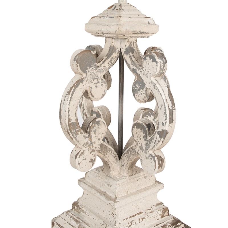 Clayre & Eef Tafellamp Ø 40x79 cm Beige Grijs IJzer