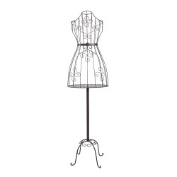 Clayre & Eef Mannequin dames réglable 152 cm Marron Métal