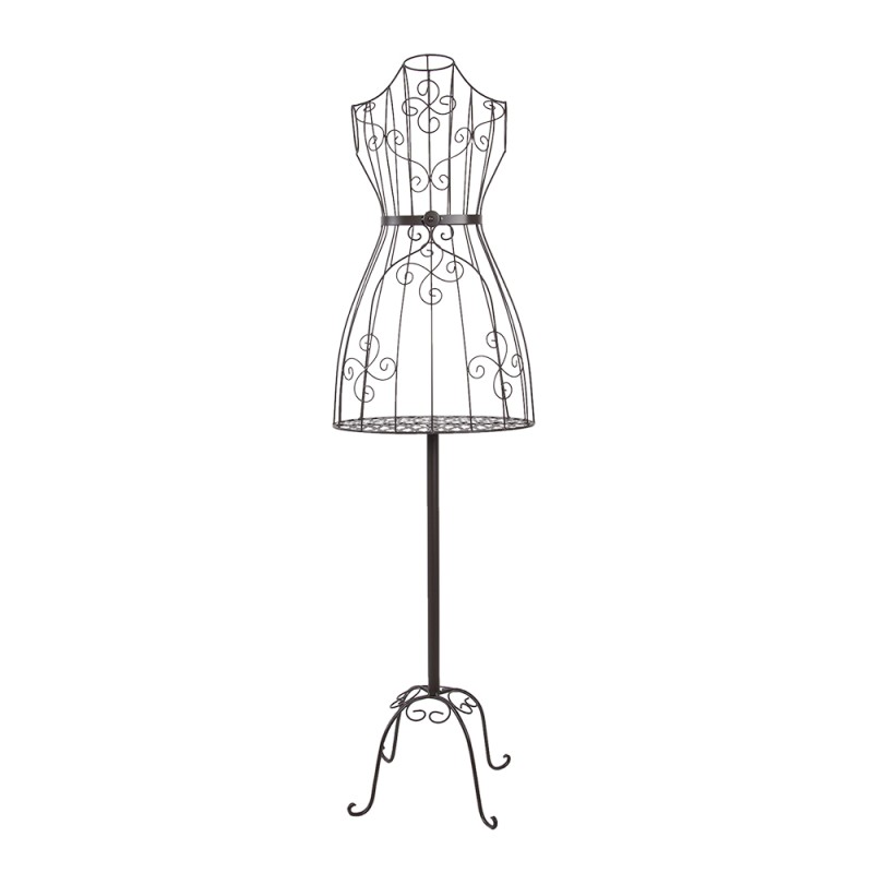 Clayre & Eef Mannequin dames réglable 152 cm Marron Métal