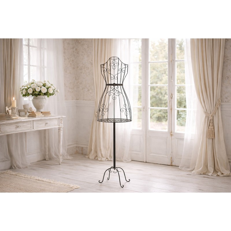 Clayre & Eef Manichino da donna regolabile 152 cm Marrone Metallo