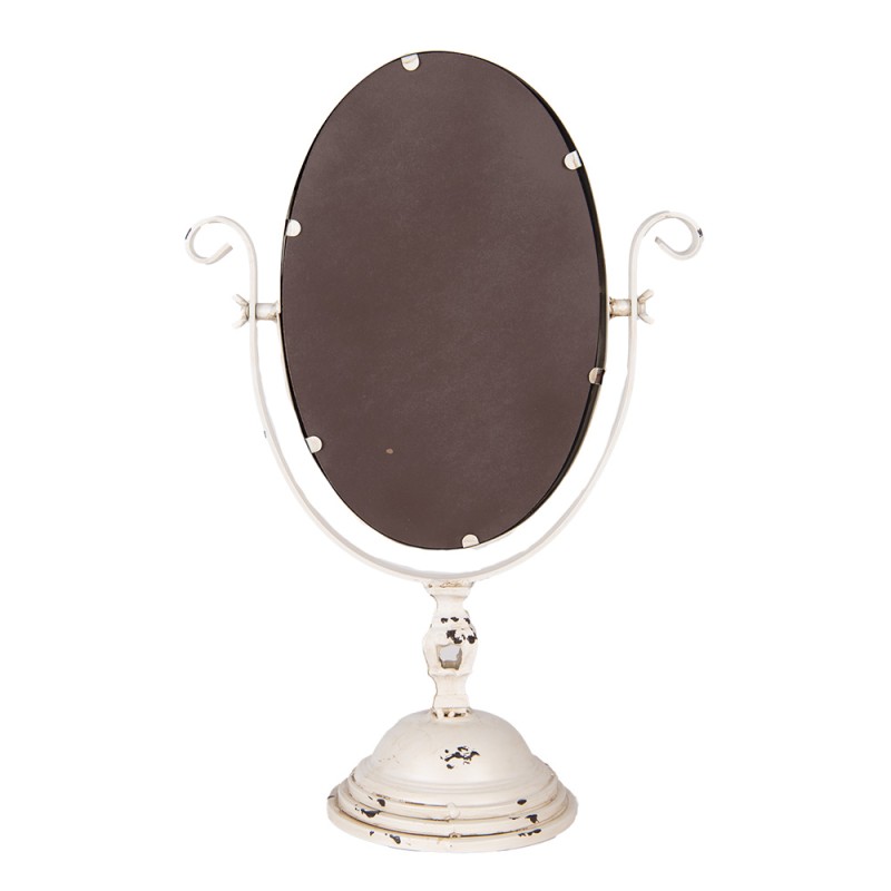 Clayre & Eef Table Mirror 34x16x50 cm Beige Metal