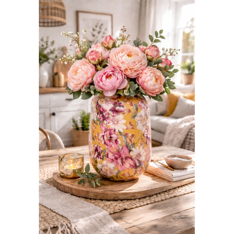 Clayre & Eef Vase Ø 27x34 cm Yellow Metal