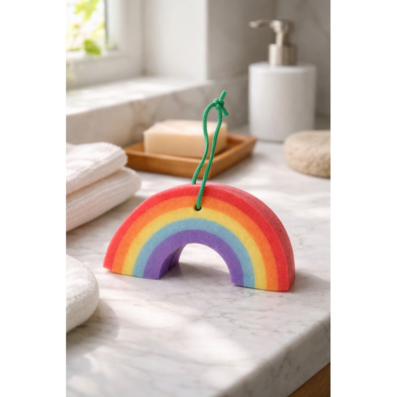 Clayre & Eef Bath Sponge 17x3x8 cm Multicoloured Synthetic
