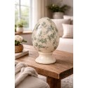 Clayre & Eef Image de décoration Œuf Ø 15x24 cm Jaune Céramique