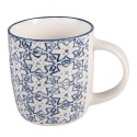 Clayre & Eef Mug Set of 4 300 ml White Porcelain
