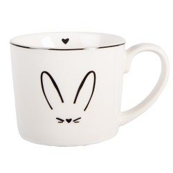 Clayre & Eef Mok 275 ml Wit Porselein