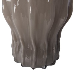 Clayre & Eef Vase Ø 19x25 cm Gris Verre