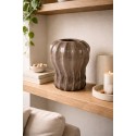 Clayre & Eef Vaso Ø 19x25 cm Grigio Vetro
