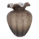 Clayre & Eef Vaas Ø 20x28 cm Bruin Glas