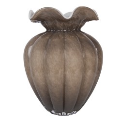 Clayre & Eef Vaas Ø 20x28 cm Bruin Glas