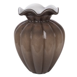Clayre & Eef Vaso Ø 16x21 cm Marrone Vetro