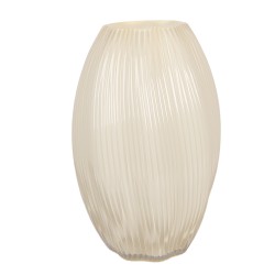 Clayre & Eef Vaas Ø 17x27 cm Geel Glas