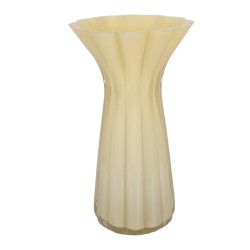 Clayre & Eef Vaas Ø 14x23 cm Geel Glas