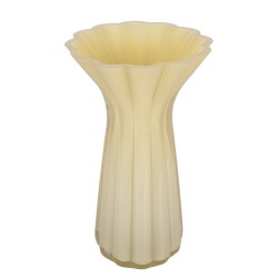 Clayre & Eef Vaas Ø 14x23 cm Geel Glas