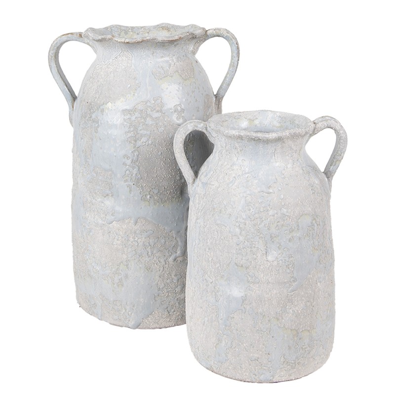 Clayre & Eef Vase 15x12x20 cm Grey Terracotta