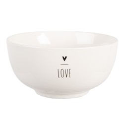Clayre & Eef Soepkom 500 ml Wit Porselein Hart