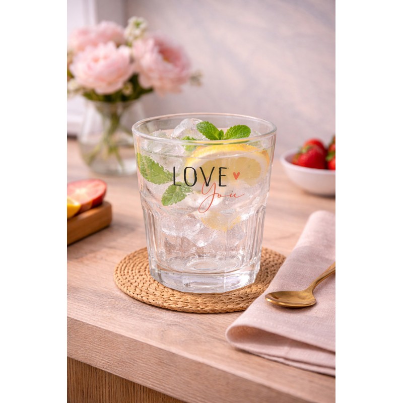 Clayre & Eef Waterglas 200 ml Transparant Glas