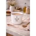 Clayre & Eef Mug 275 ml Blanc Porcelaine Coeur