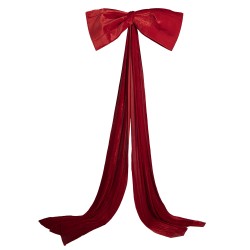 Clayre & Eef Christmas Decoration 120x12x300 cm Red Synthetic