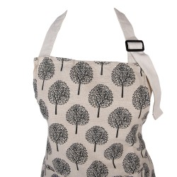 Clayre & Eef Keukenschort 69x68 cm Beige Polyester