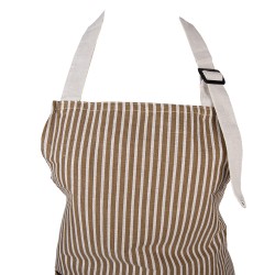 Clayre & Eef Keukenschort 69x68 cm Bruin Polyester