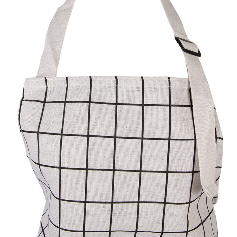 Clayre & Eef Keukenschort 69x68 cm Beige Polyester