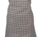 Clayre & Eef Keukenschort 69x68 cm Grijs Polyester